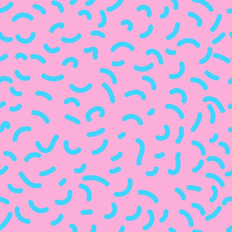 Seamless pattern, memphis style lines.Vector illustration vector