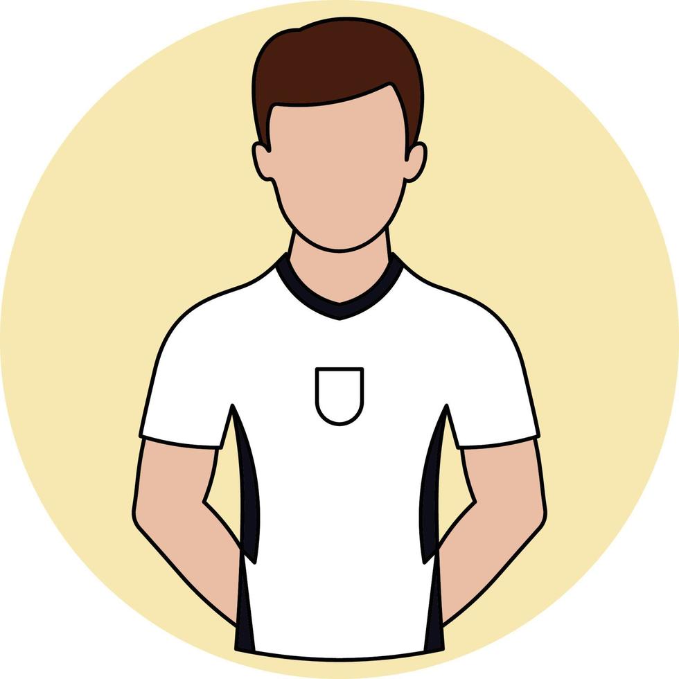 icono lleno de camiseta de fútbol de Inglaterra vector