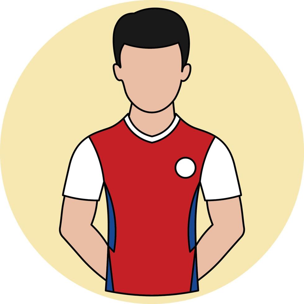 icono lleno de camiseta de fútbol de chile vector