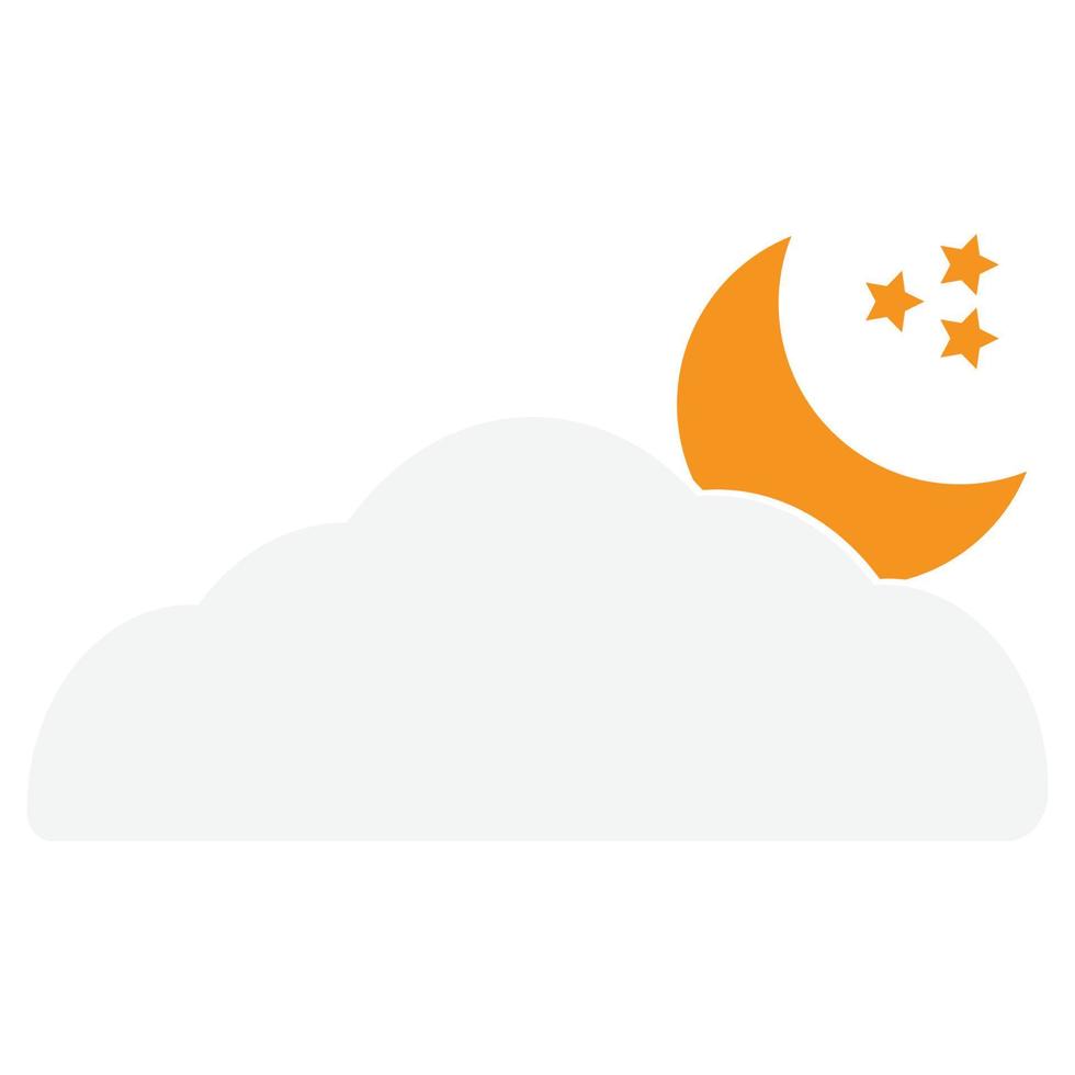 Cloudy Flat Icon vector