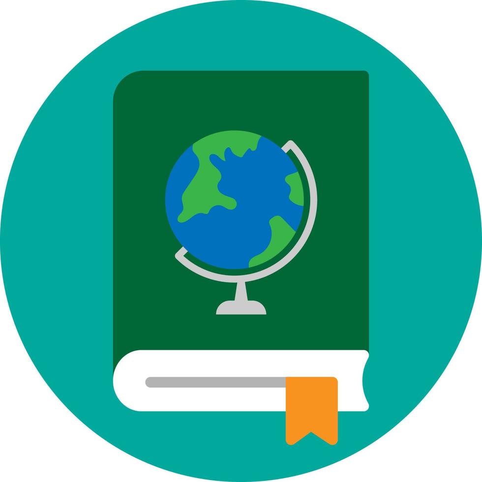 Geography Book Flat Icon vector