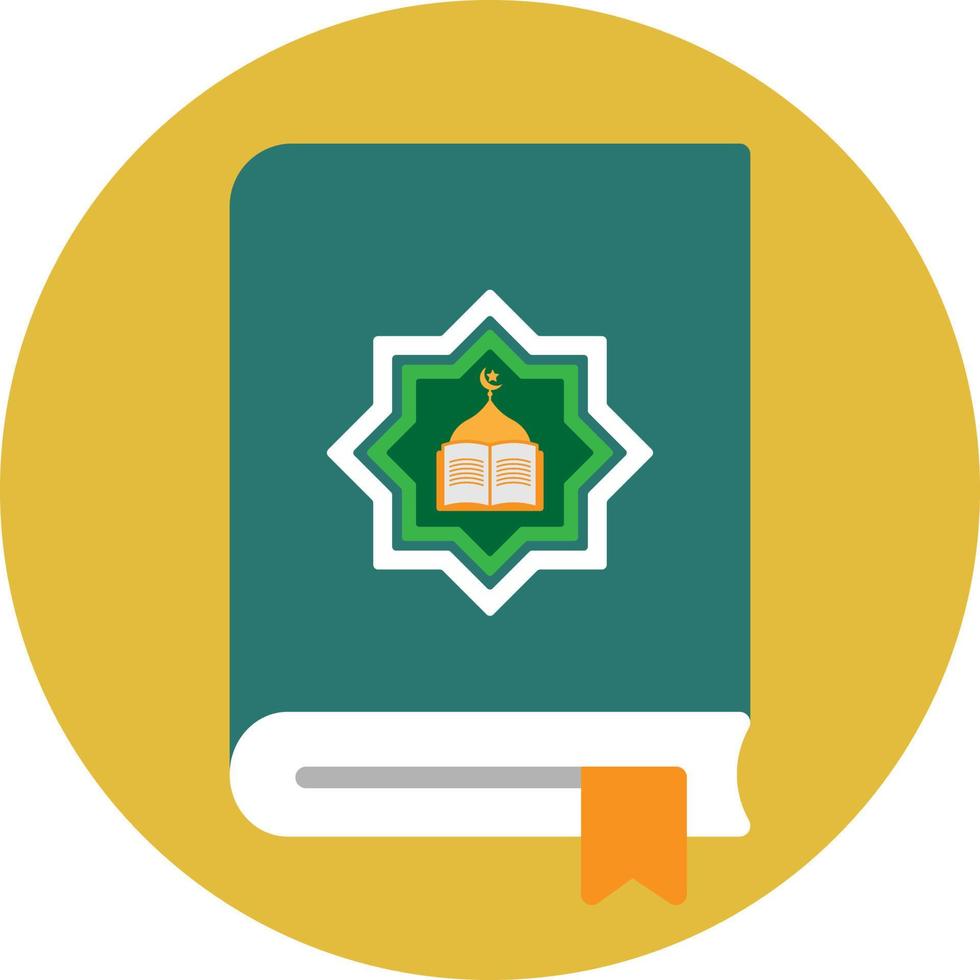 Islamic Book Flat Icon vector