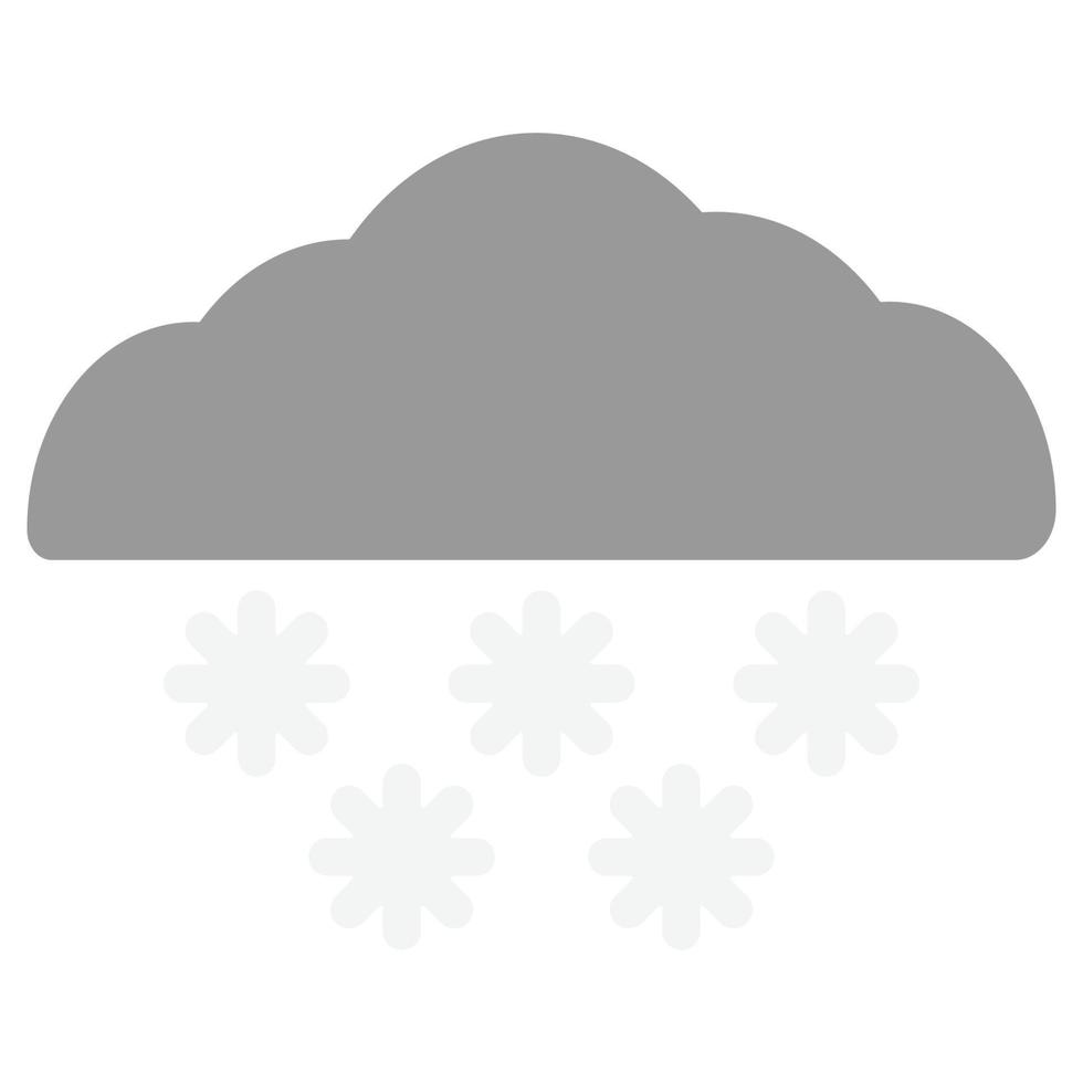 Snowy Flat Icon vector