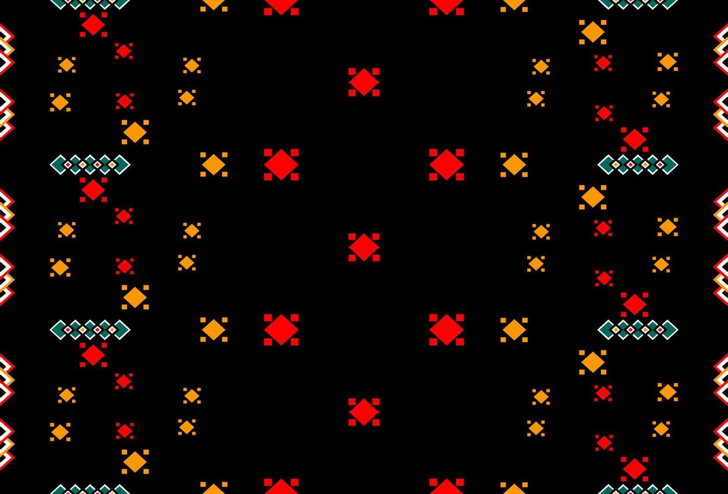 el concepto de patrón de telas étnicas de la tribu se utiliza para ropa, fondo, alta tecnología, alfombra, papel pintado, ropa, envoltura, batik, tela, ilustración vectorial. estilo de bordado vector