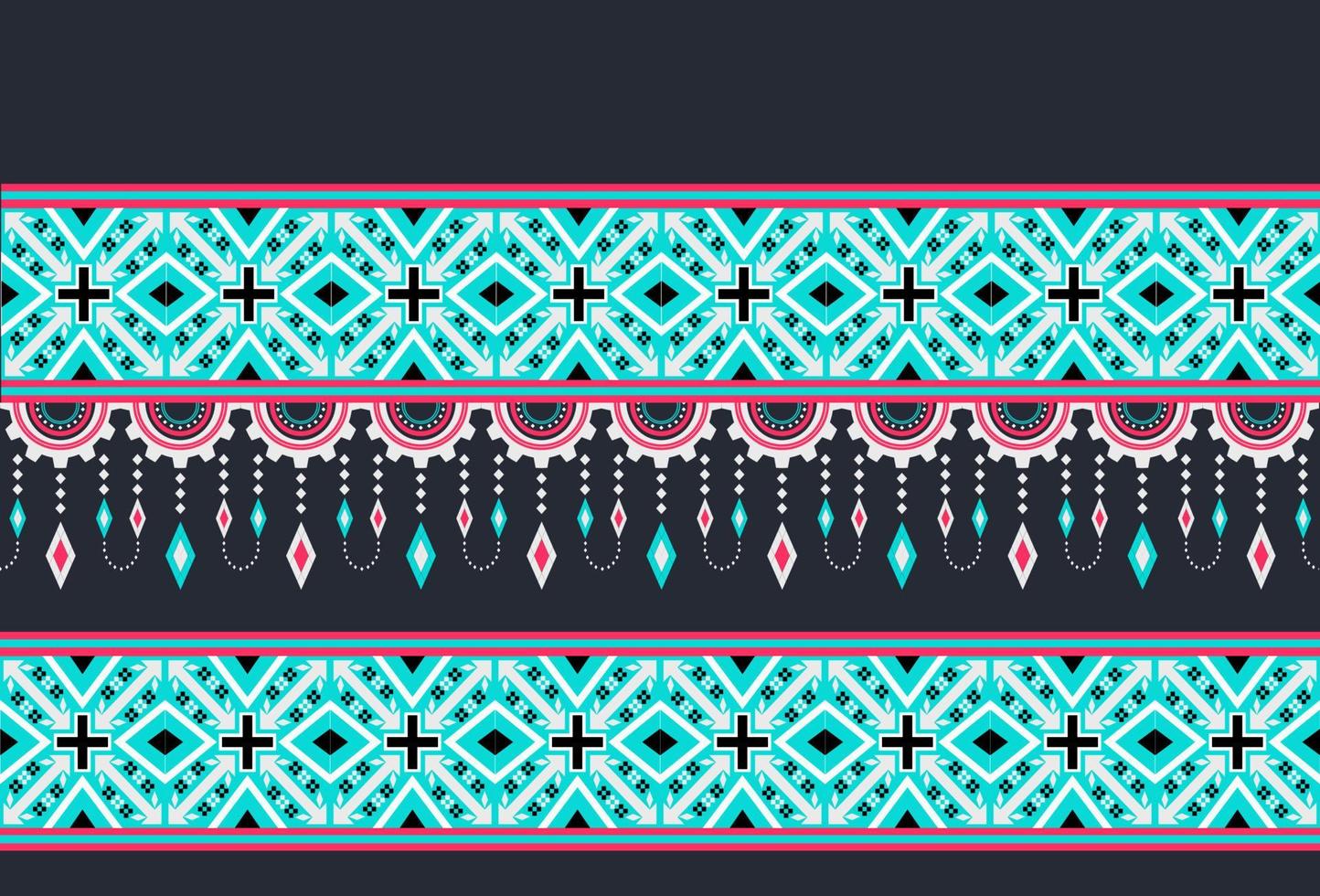The concept  of ethnic fabrics of each tribe is used for destroying apparel,background,carpet,wallpaper,clothing,wrapping,batik,fabric,vector illustration. embroidery style. vector