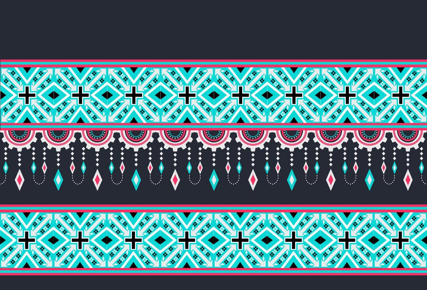 The concept  of ethnic fabrics of each tribe is used for destroying apparel,background,carpet,wallpaper,clothing,wrapping,batik,fabric,vector illustration. embroidery style. vector