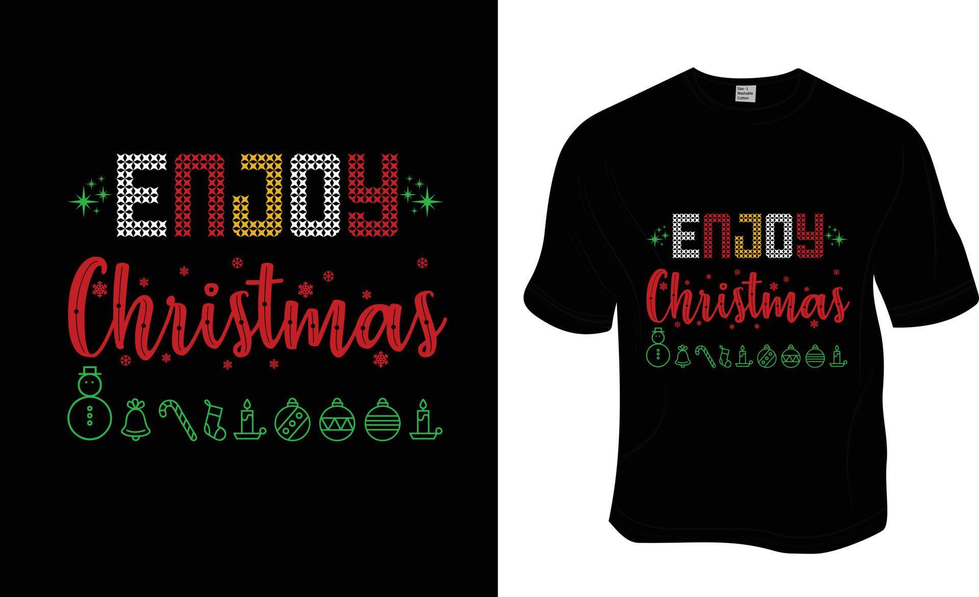 Enjoy the Christmas tshirt design. ready to print for apparel, poster