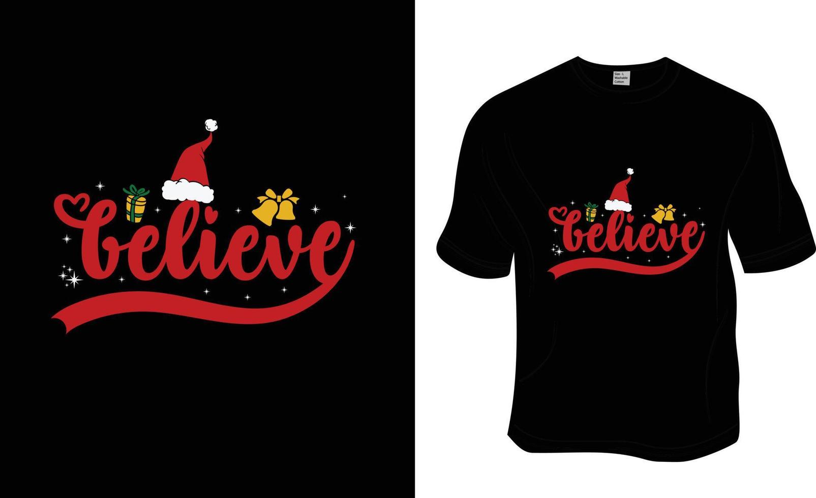 Believe t-shirt design, Ready to print for apparel, poster, and illustration. Modern, simple vector