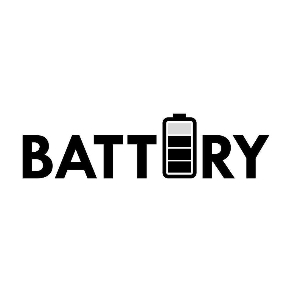 Battery icon vector template design illustration