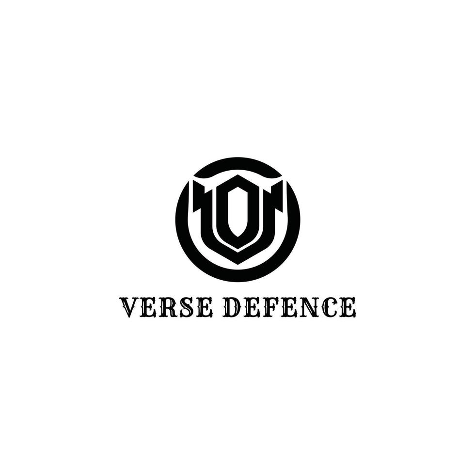 logotipo de letra inicial abstracta vd o dv en color negro aislado en blanco aplicado