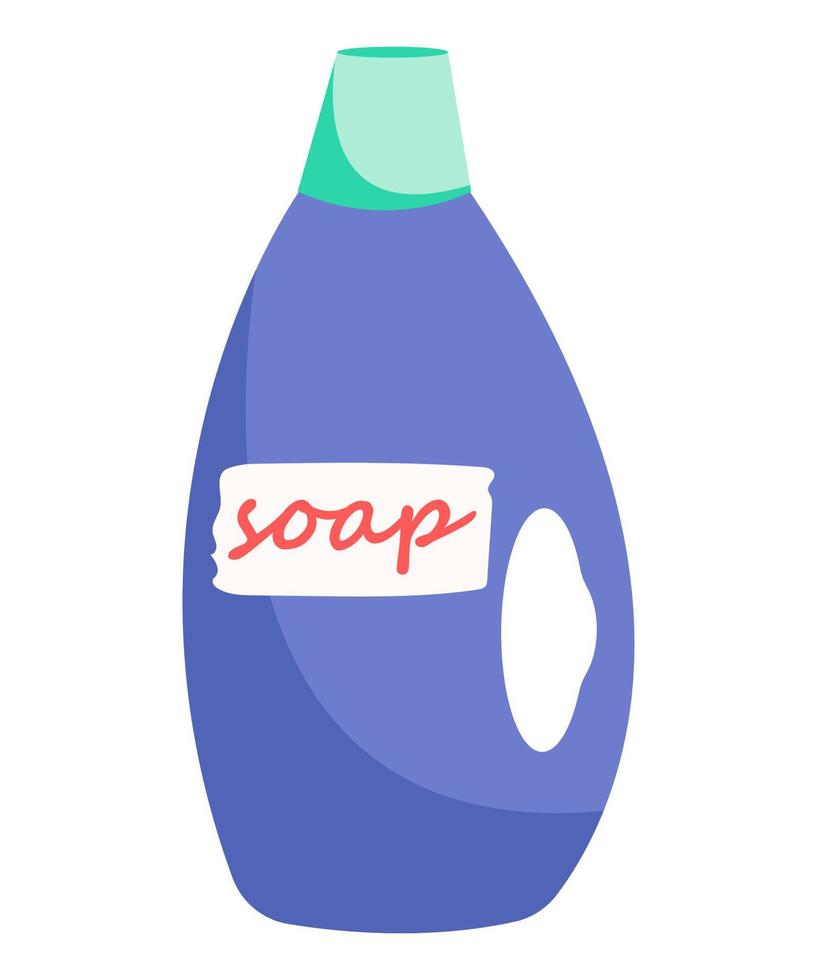Flat laundry detergent antistain. The concept of cleaning. vector