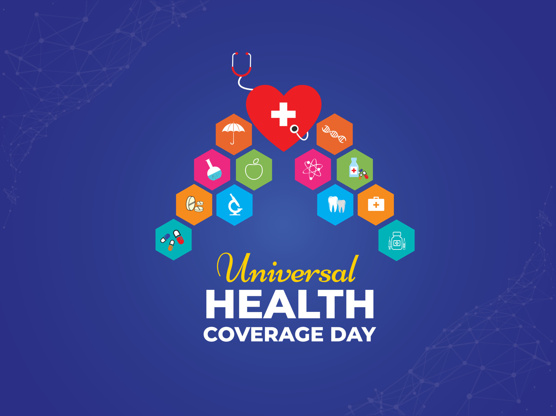 International Universal Health Coverage Day. December 12. Template for