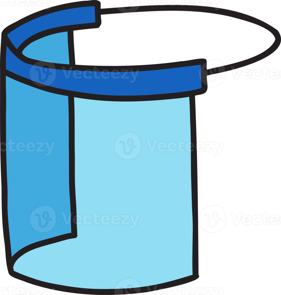 Hand Drawn face shield illustration 15280518 PNG