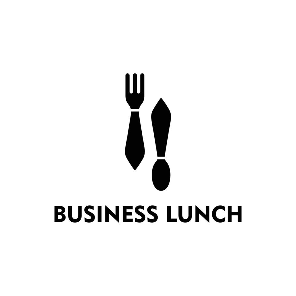 business lunch abstract design vector