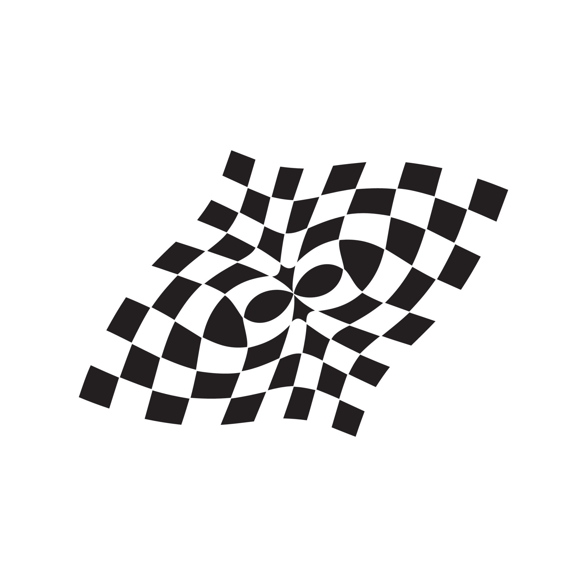 Black and white checkered auto racing flags and finishing tape vector