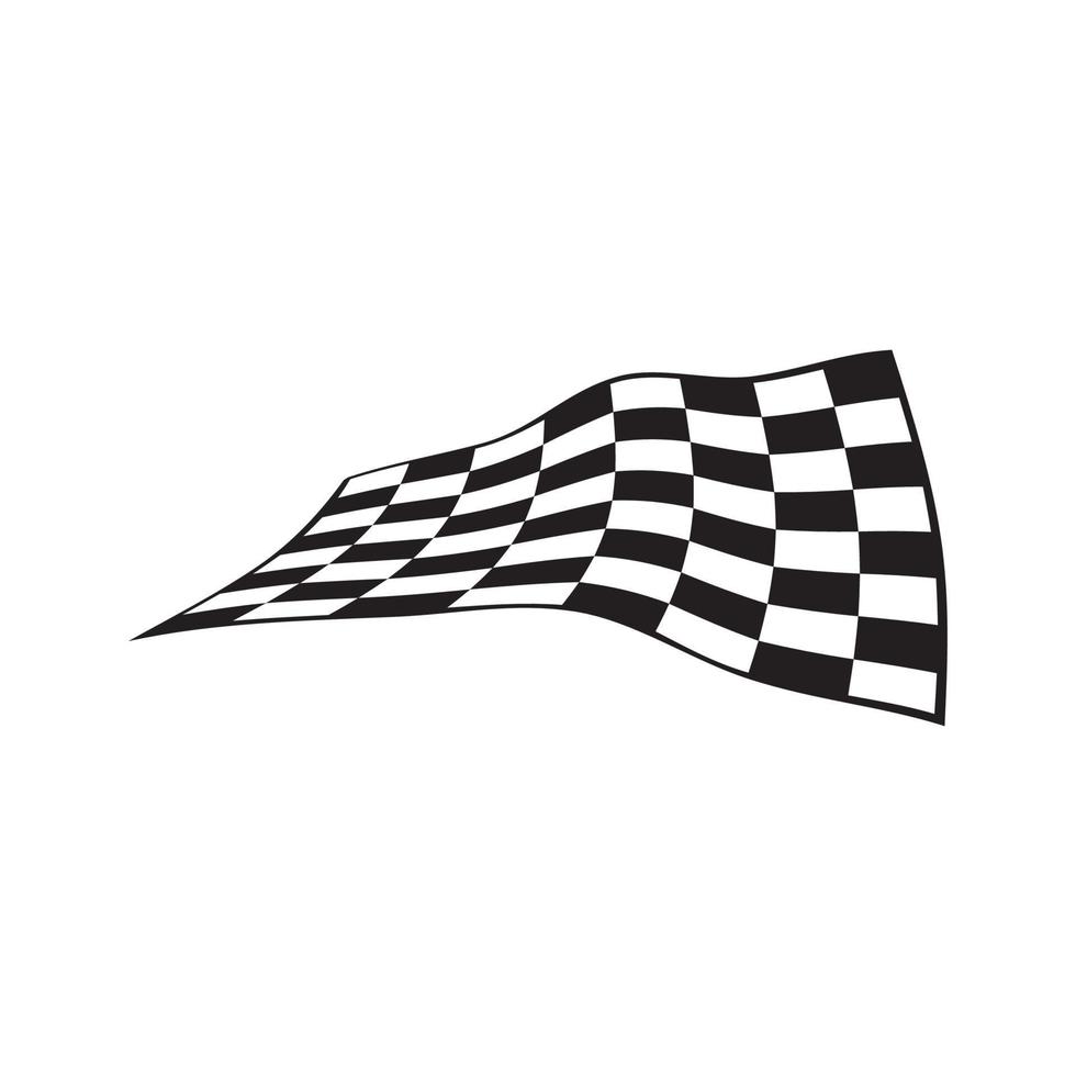 Black and white checkered auto racing flags and finishing tape vector set. Sport flag for competition race, winner check flag illustration