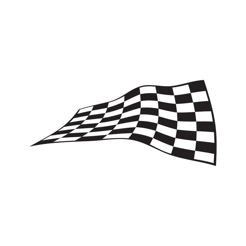 banderas de carreras de autos a cuadros en blanco y negro y juego de vectores de cinta de acabado. bandera deportiva para la carrera de competición, ilustración de la bandera de verificación del ganador