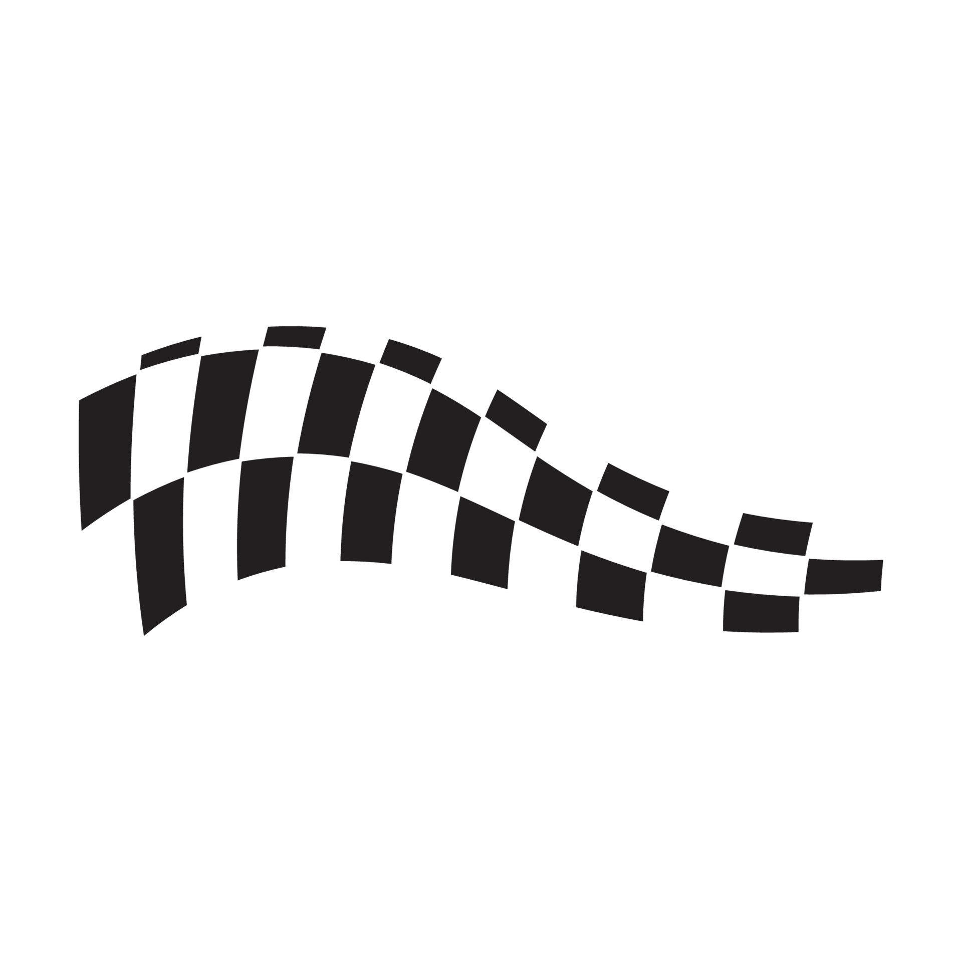 Black and white checkered auto racing flags and finishing tape vector