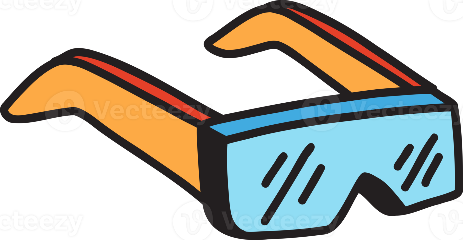 Hand Drawn safety glasses illustration 15280589 PNG