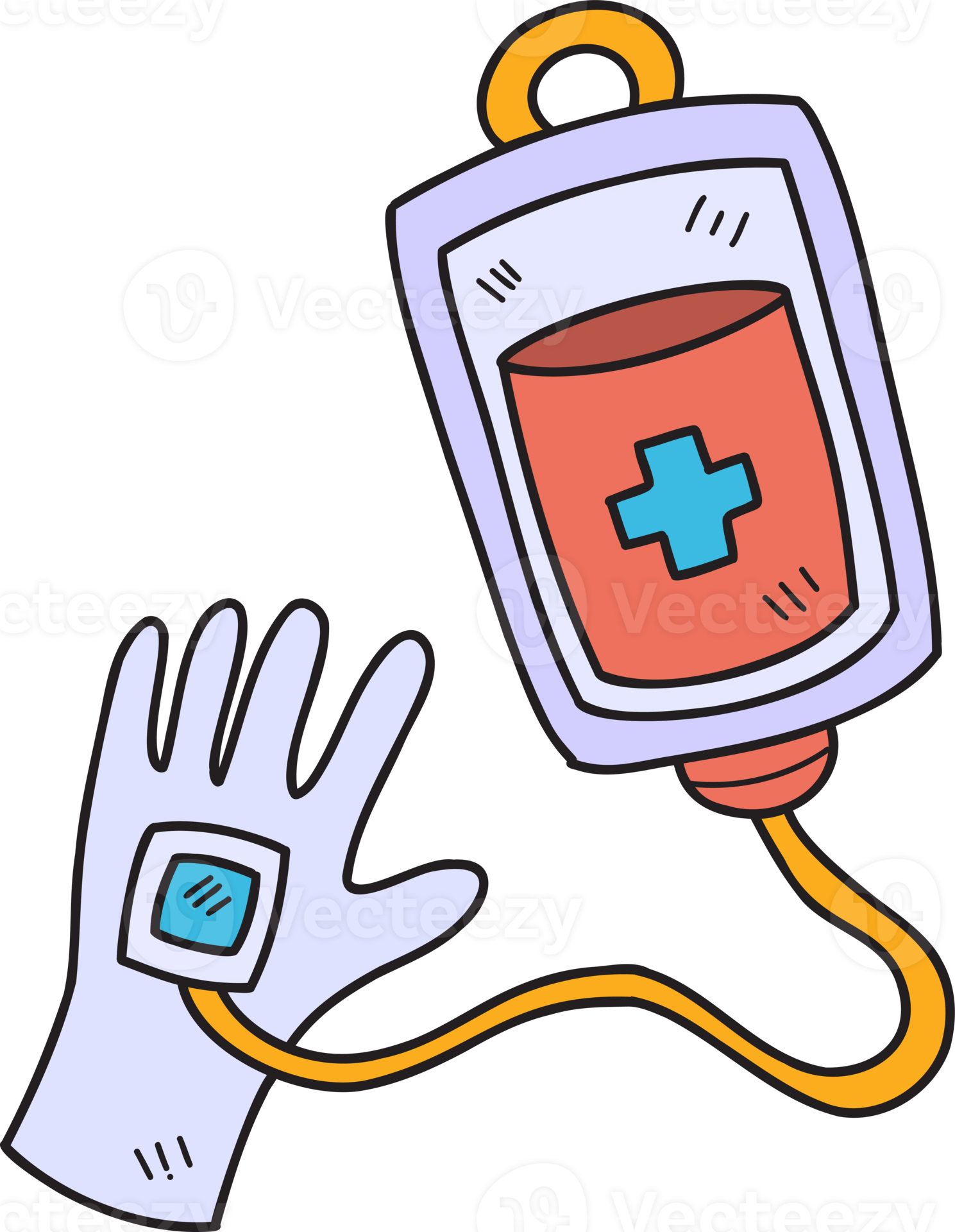 Hand Drawn Blood bag and blood donation illustration 15280597 PNG
