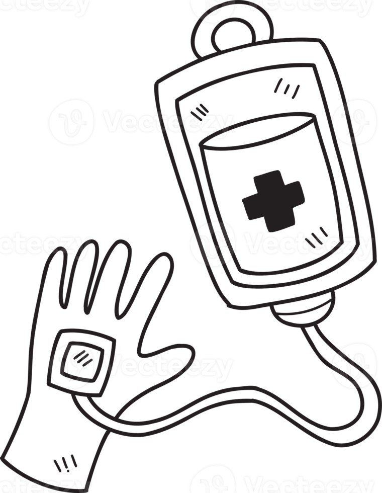Hand Drawn Blood bag and blood donation illustration 15280613 PNG