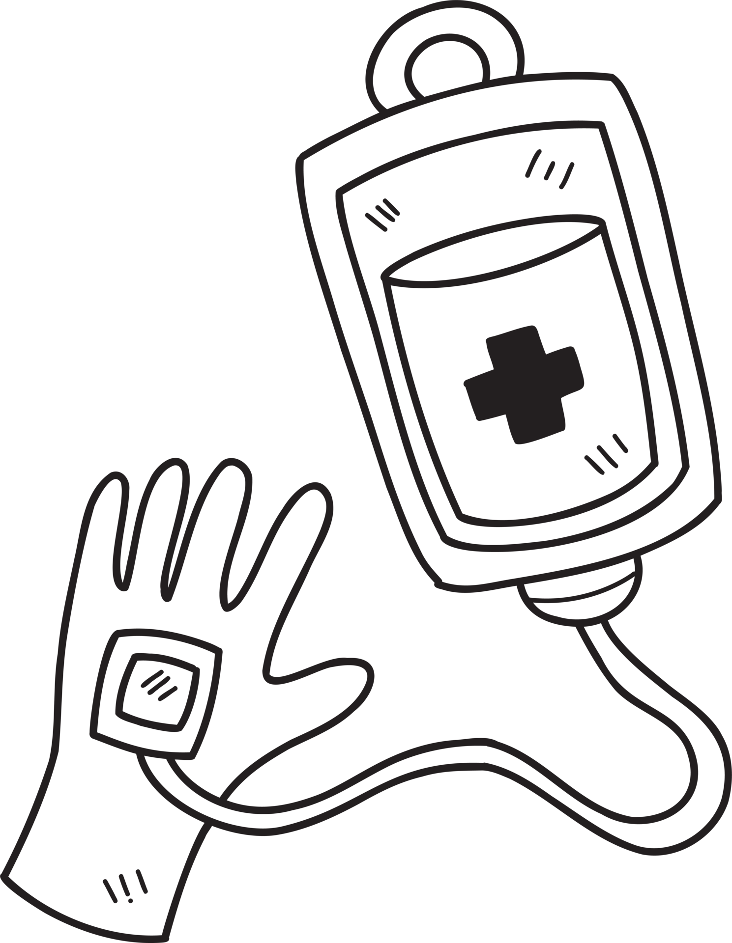 Hand Drawn Blood bag and blood donation illustration 15280613 PNG