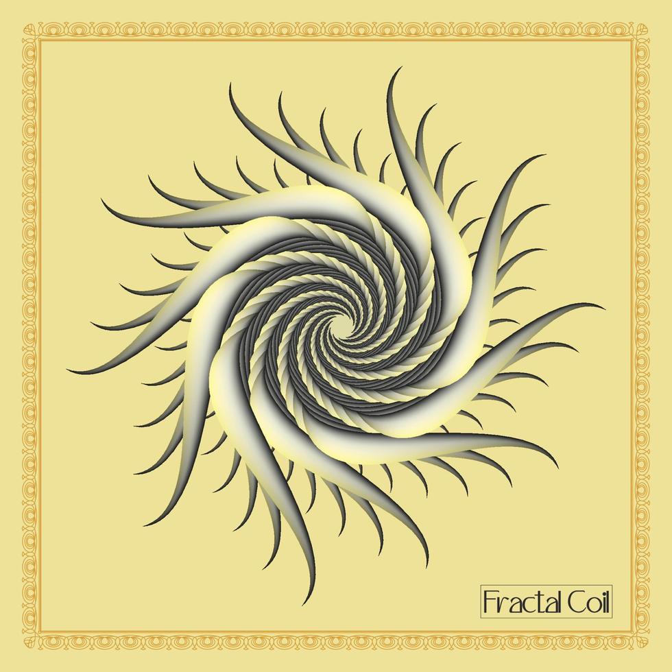 cyclone fractal circle coil SVG cut file vector