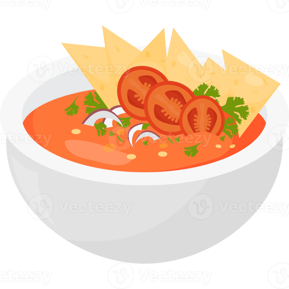 sopa de tomate tradicional mexicana png