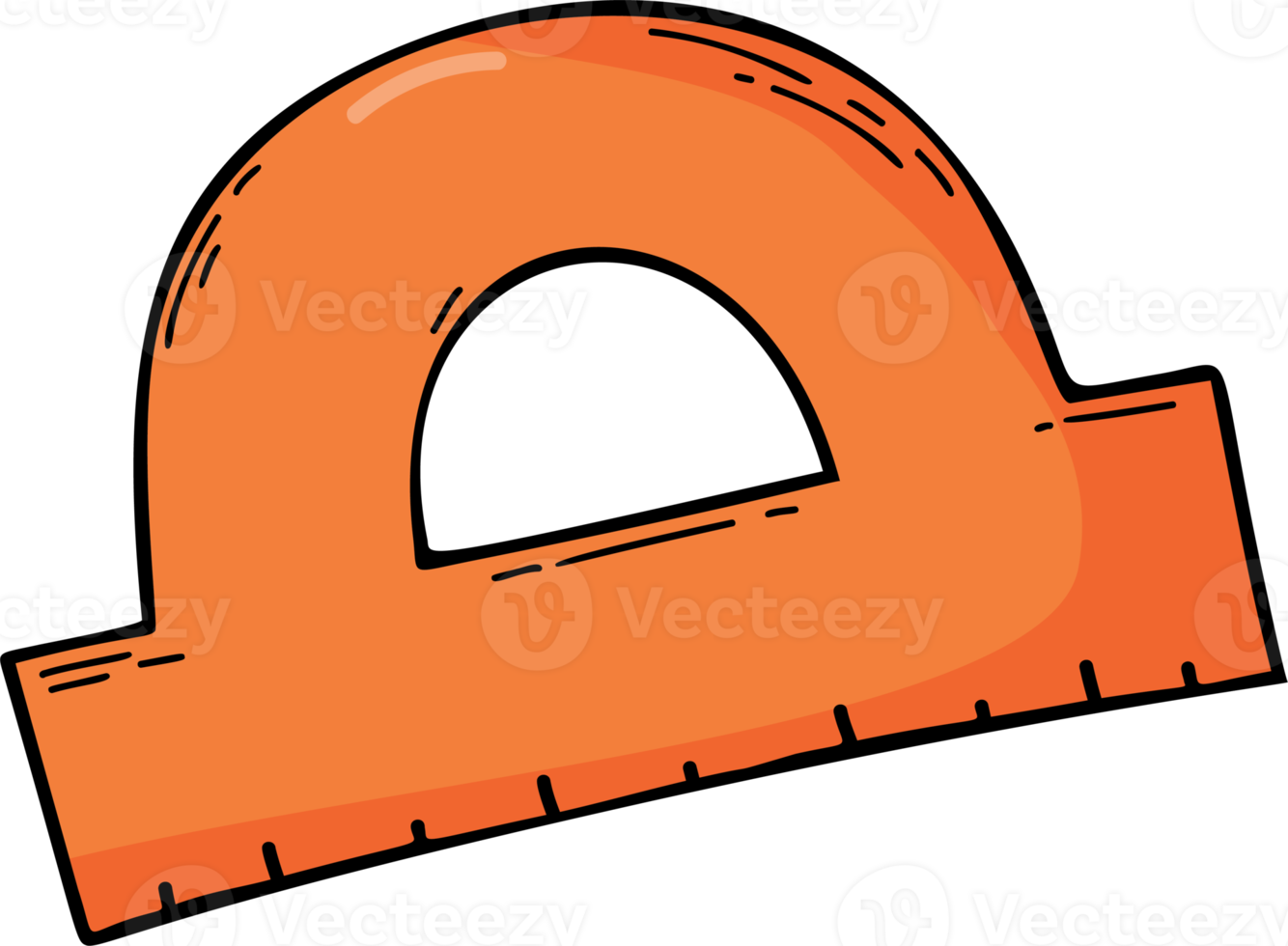 Stationery. ruler protractor png