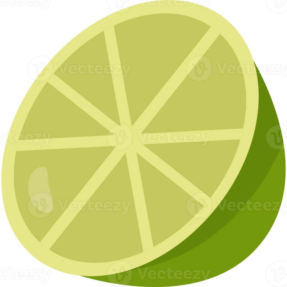 frutta. metà lime png