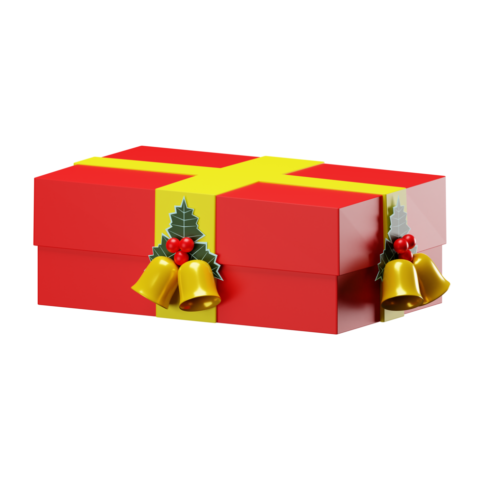 boîte-cadeau de Noël png