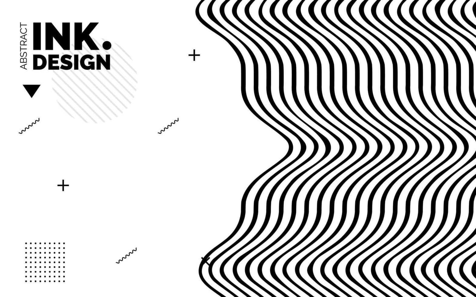 Trendy abstract wavy backgrounds. striped patterns vector