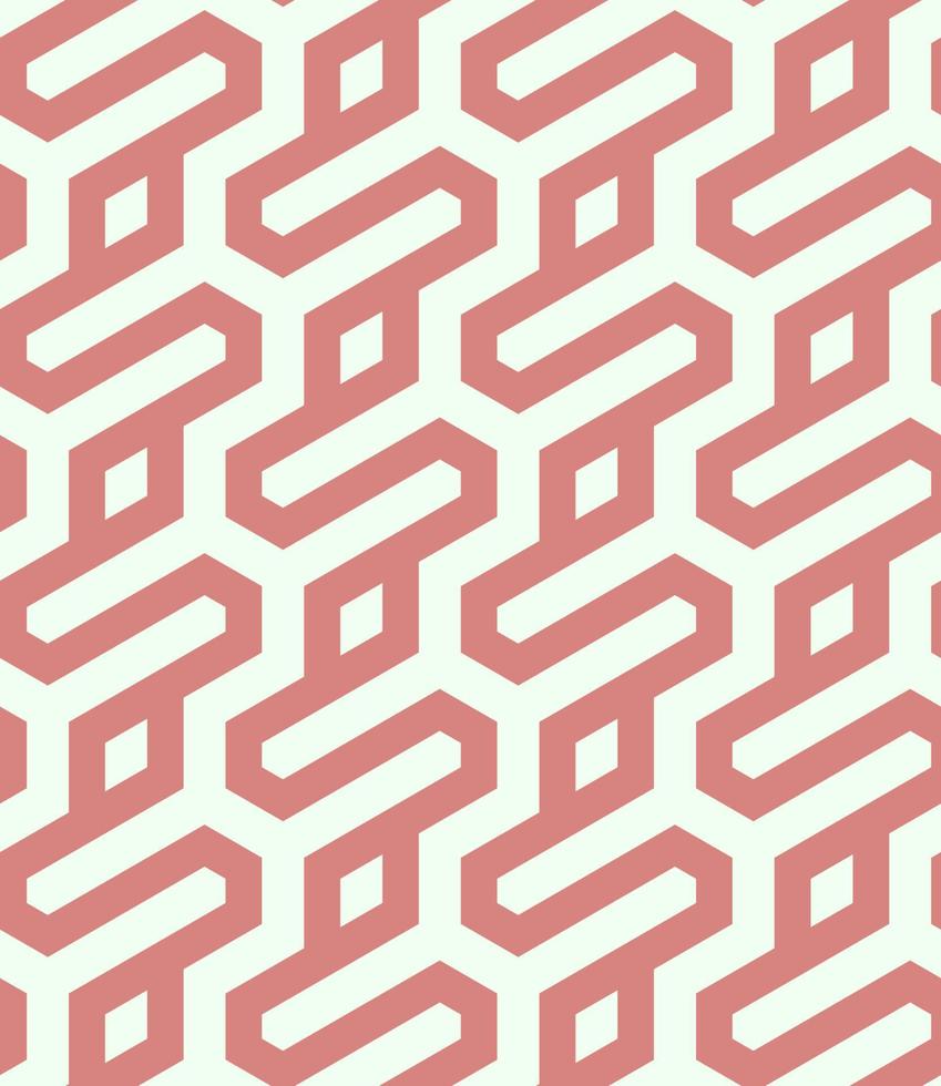Geometric Hexagonal Seamless Pattern vector