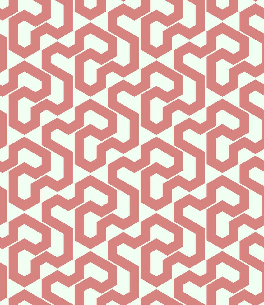 Geometric Hexagonal Seamless Pattern vector