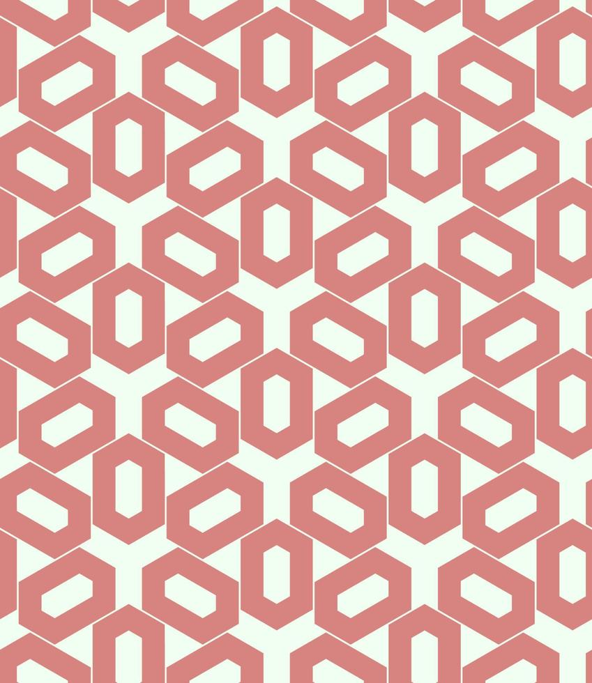 Geometric Hexagonal Seamless Pattern vector