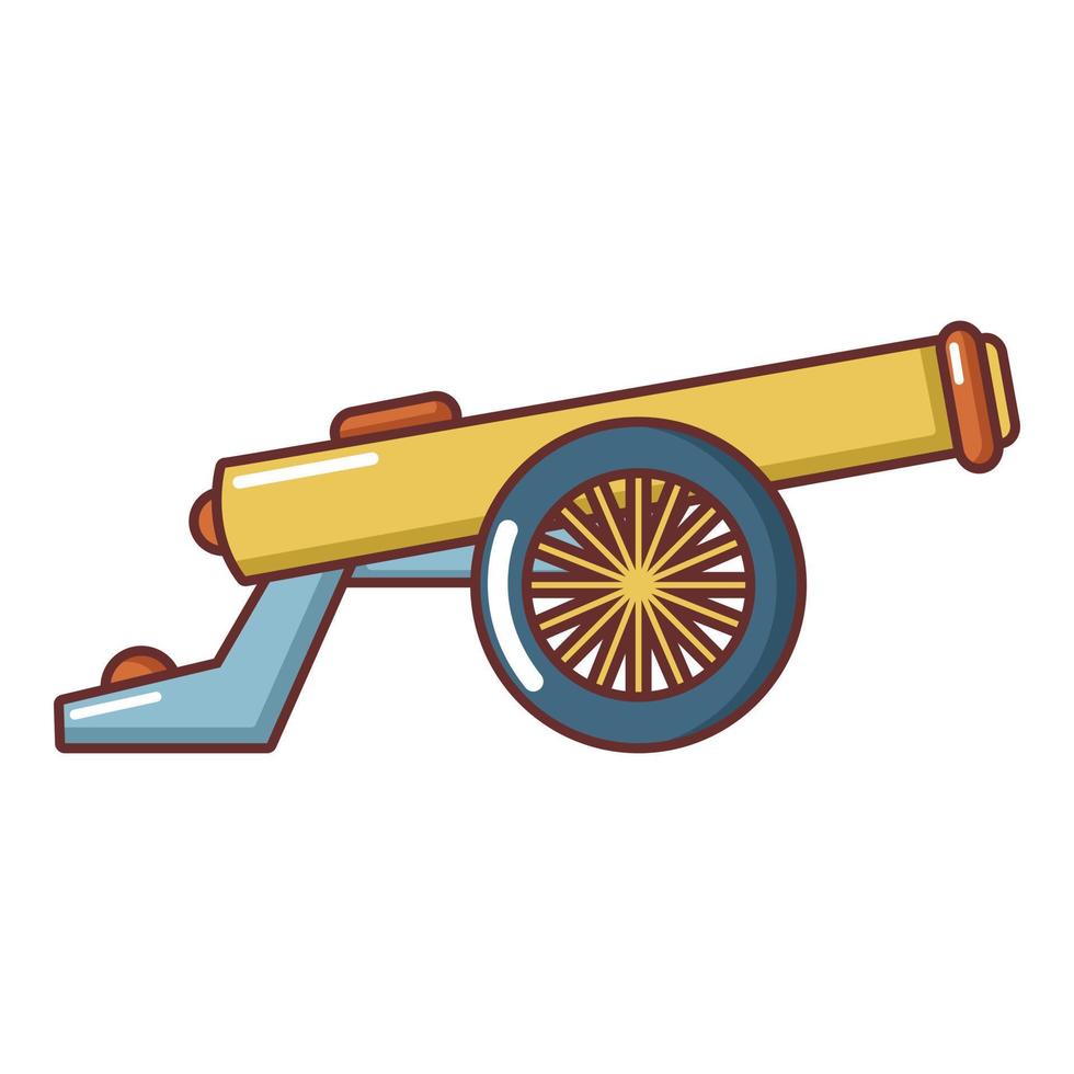 Shooting gun icon, cartoon style. vector