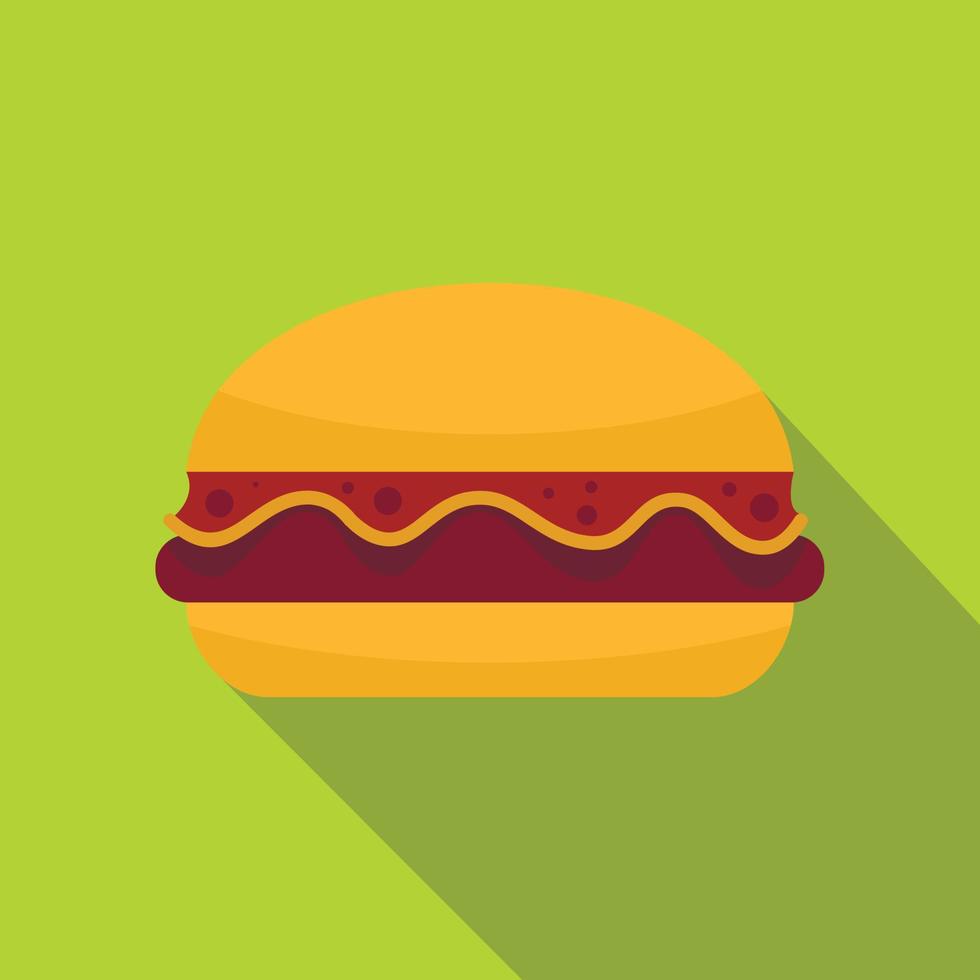 Hamburger icon, flat style vector