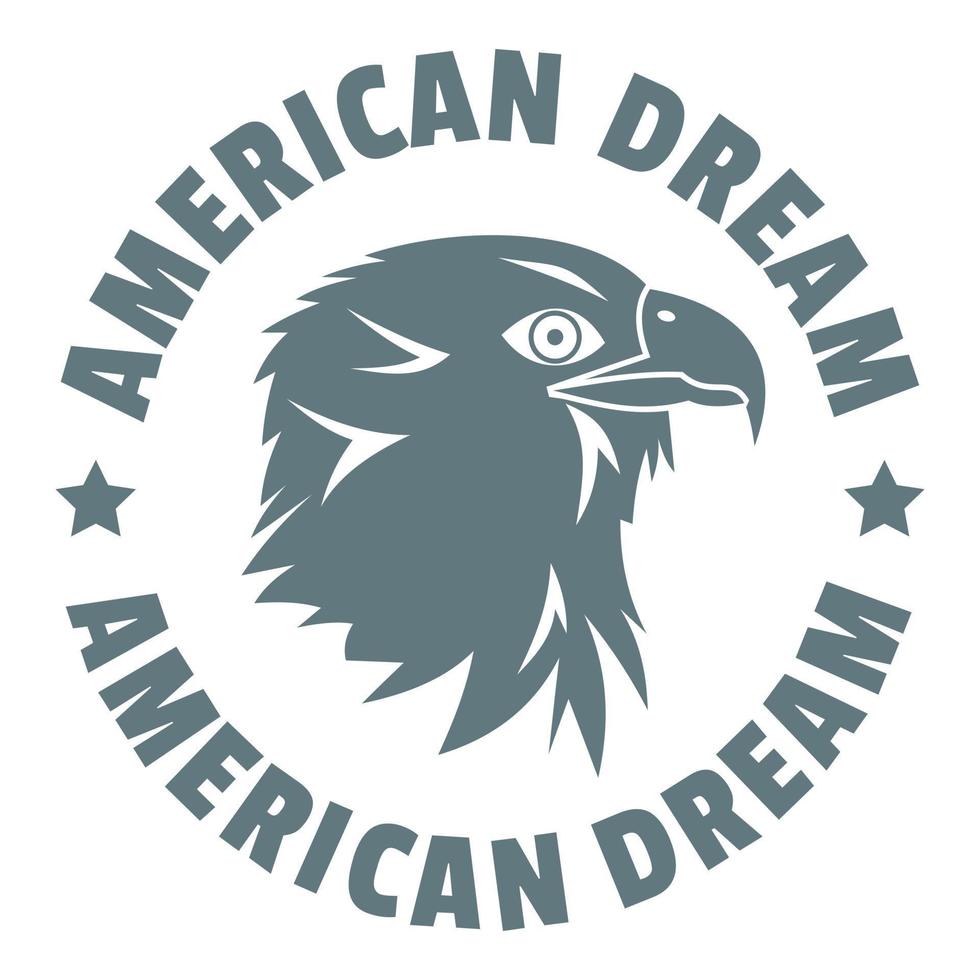 American dream eagle logo, simple style vector