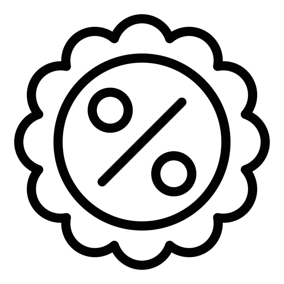 Promo offer icon outline vector. Code promotion vector
