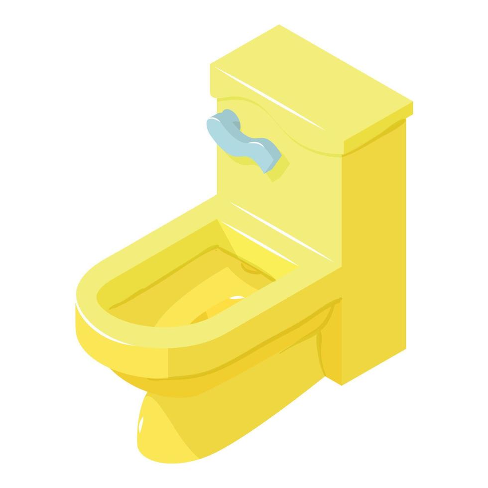 Toilet icon, isometric style vector