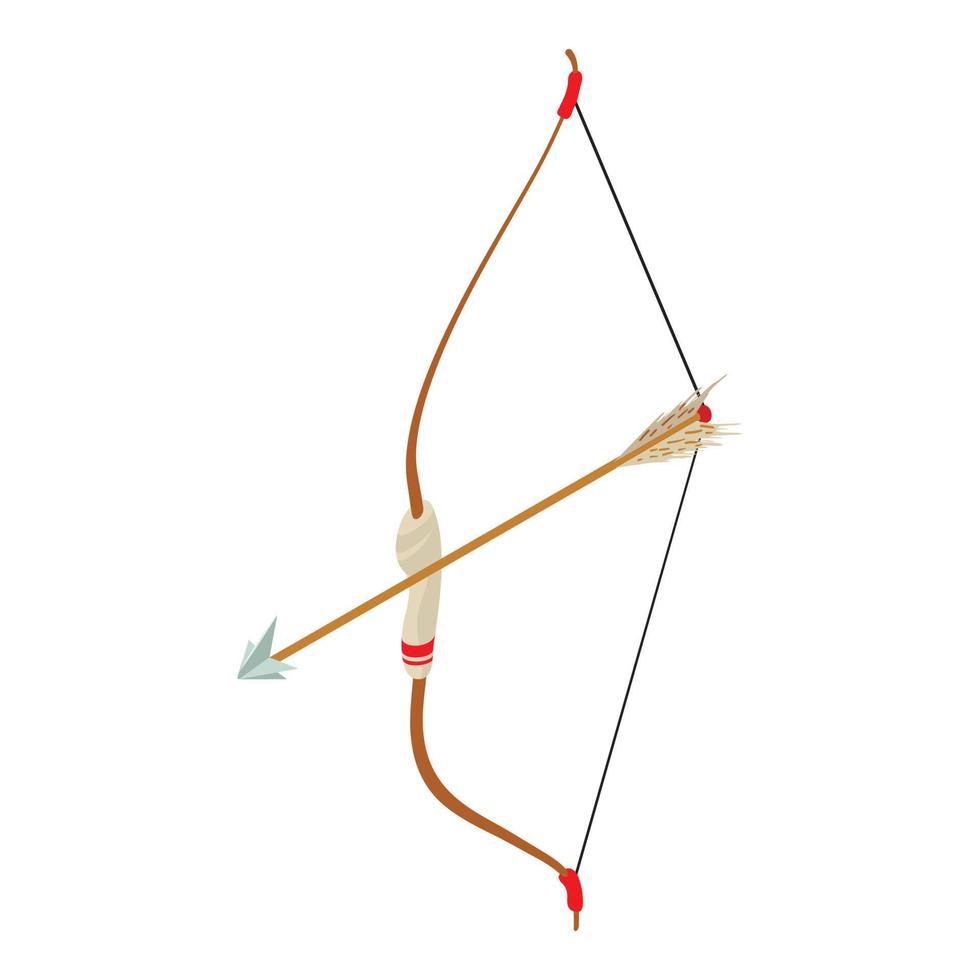 Archery equipment icon, isometric style vector