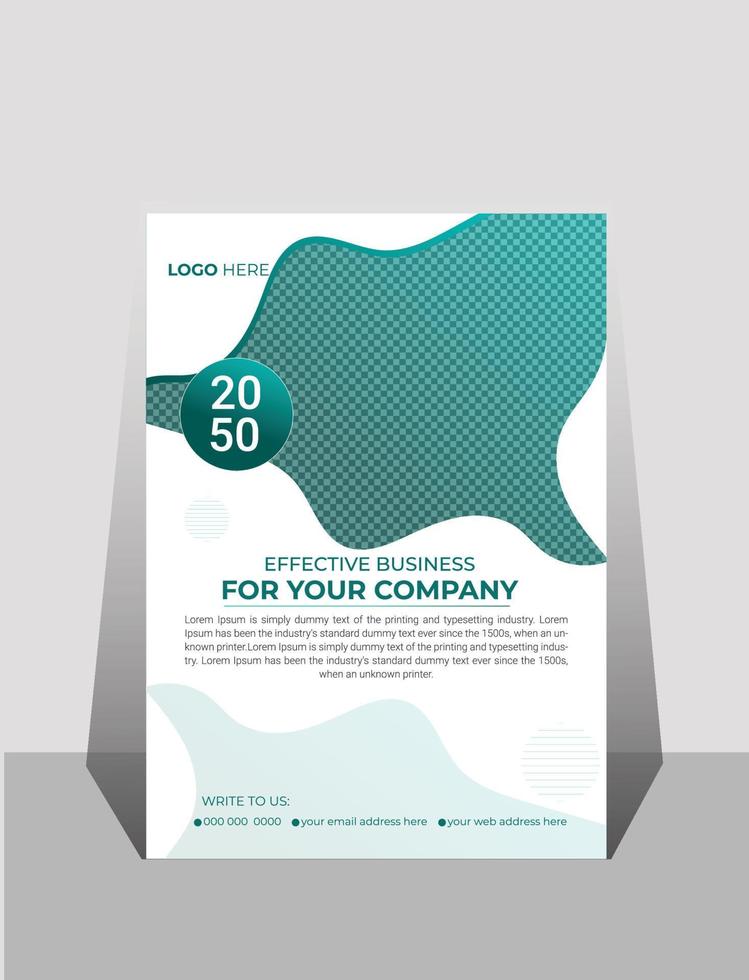 Creative business flyer design template vector