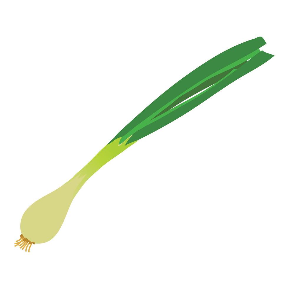 Onion icon, cartoon style vector