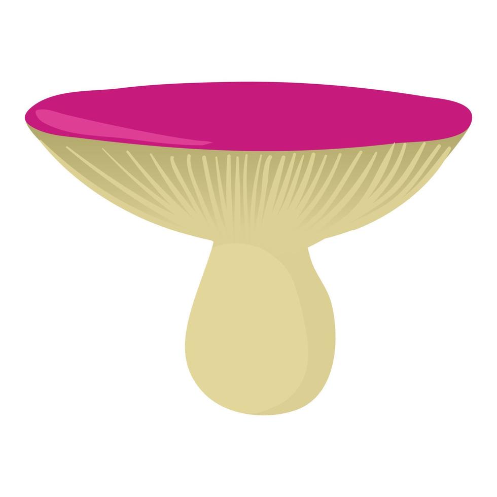 icono de russula, estilo de dibujos animados vector