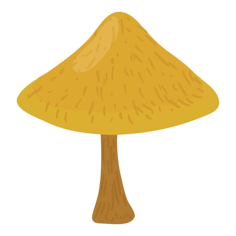 boletus badius icono, estilo de dibujos animados vector