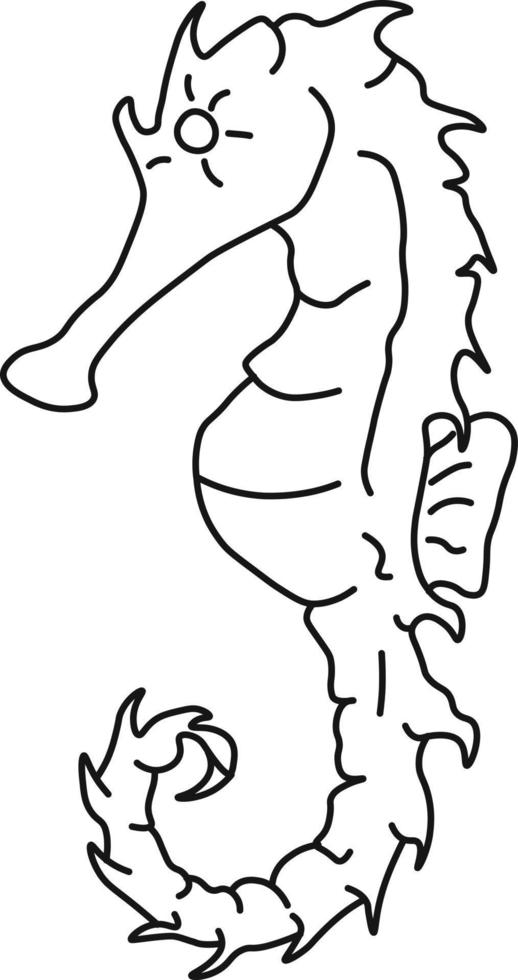 fish icon. aquatic animals with various fins, scales, tail and gills swimming in the water. concept hand drawing vector