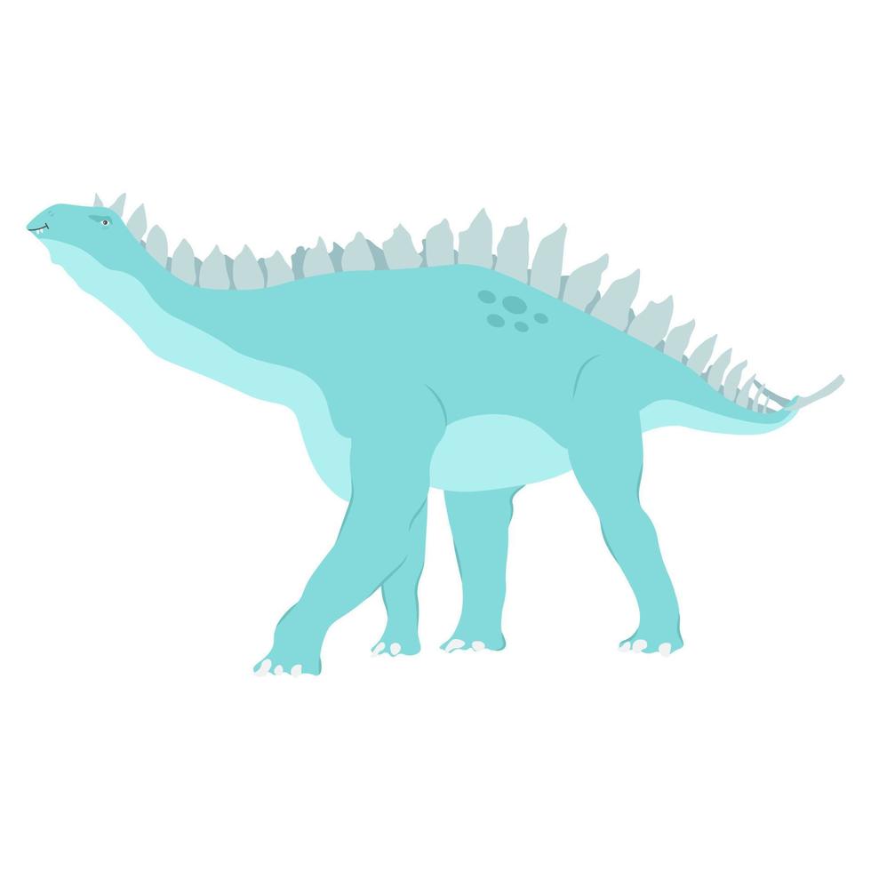 lindo dinosaurio. dinosaurio del personaje de dibujos animados. ilustración vectorial vector
