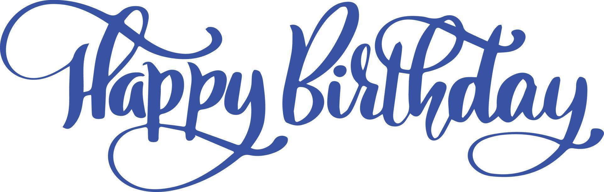 Happy Birthday Text Calligraphy 15284046 Vector Art at Vecteezy