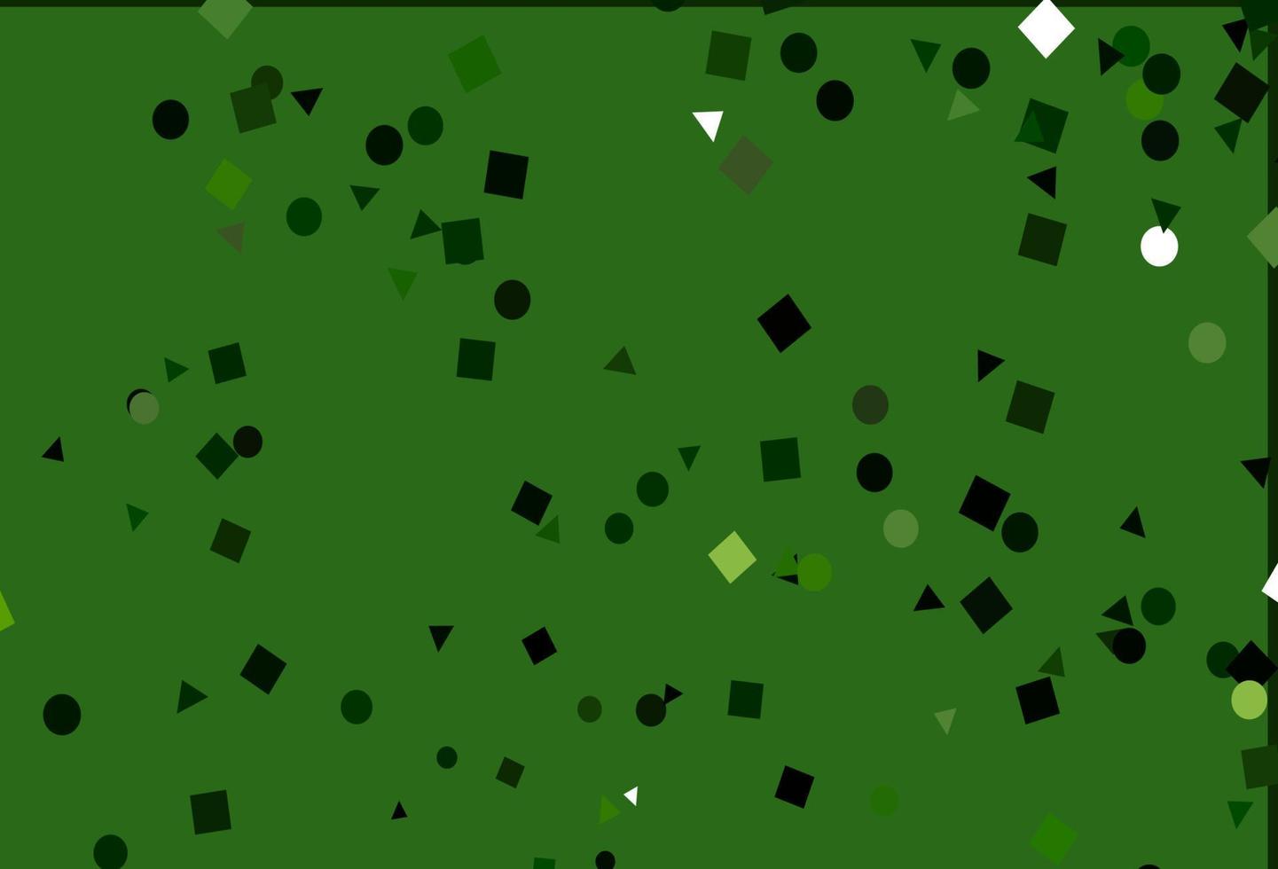Light Green vector cover in polygonal style with circles.