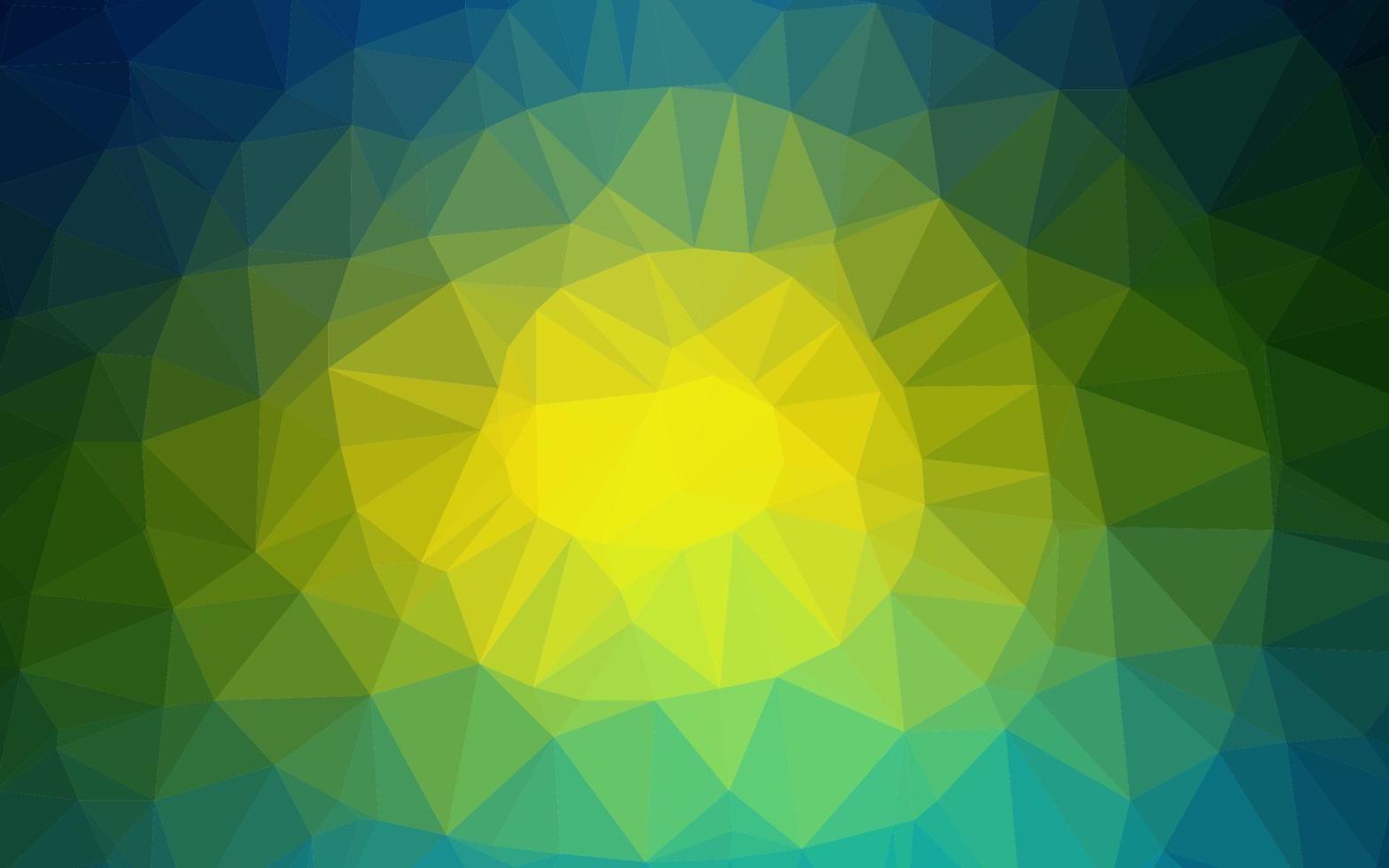 Light Blue, Yellow vector low poly cover.